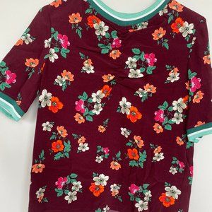 Maje Flowing Top with a Retro Print